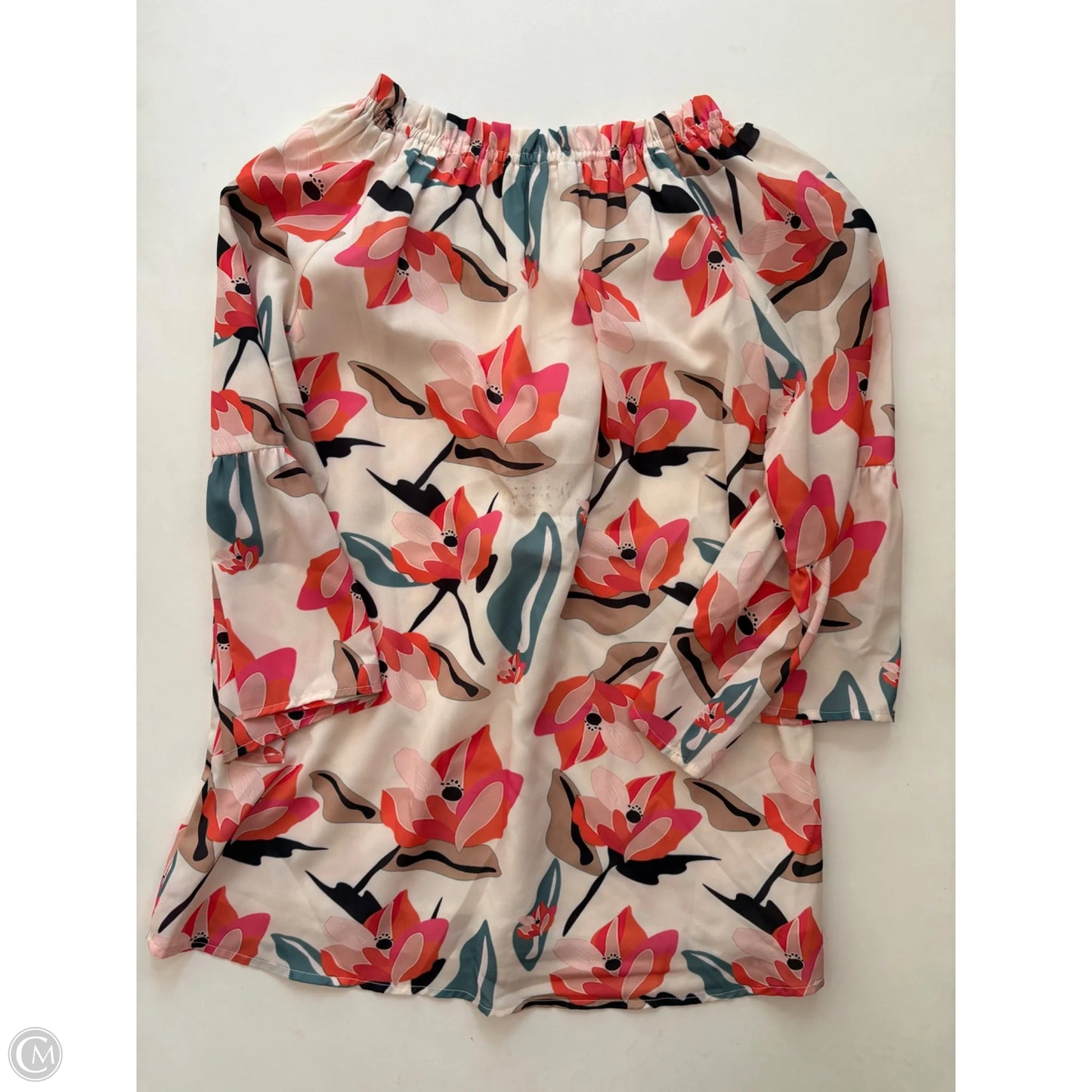Blouse Long Sleeve By Jade In Floral Print, Size: Xs