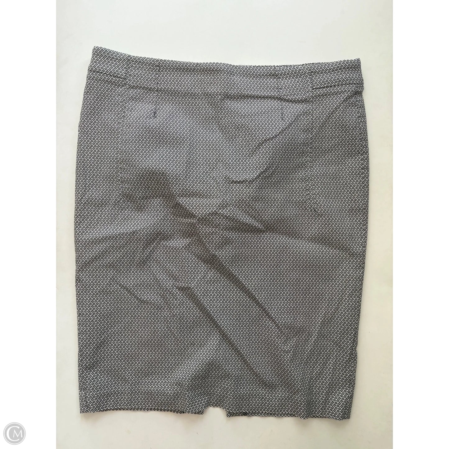 Skirt Midi By Cato In Black & White, Size: 18