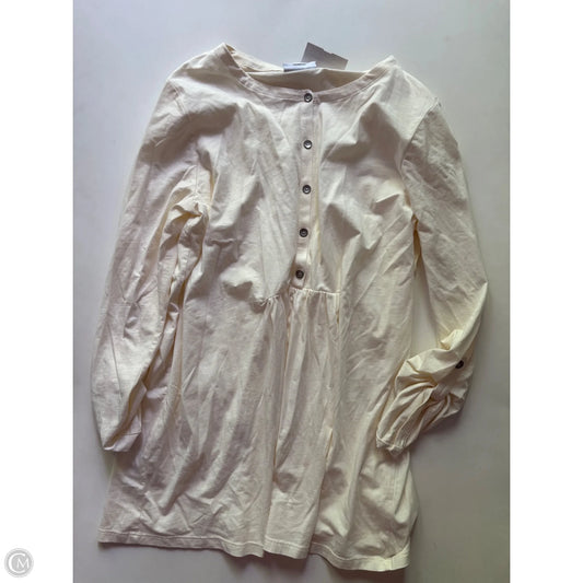 Top Long Sleeve By J. Jill In Cream, Size: M