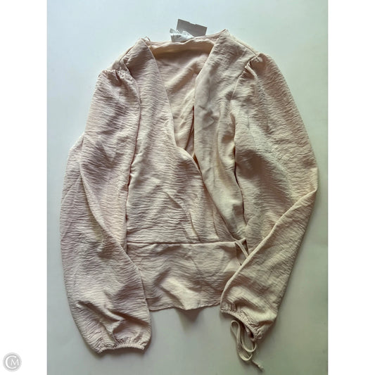 Blouse Long Sleeve By Olive And Oak In Cream, Size: M