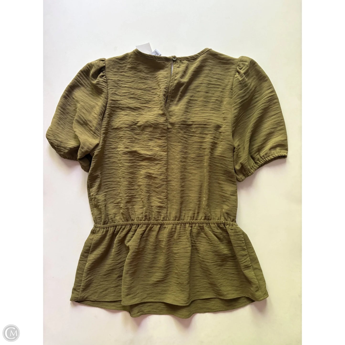 Blouse Short Sleeve By Nine West Apparel In Green, Size: S