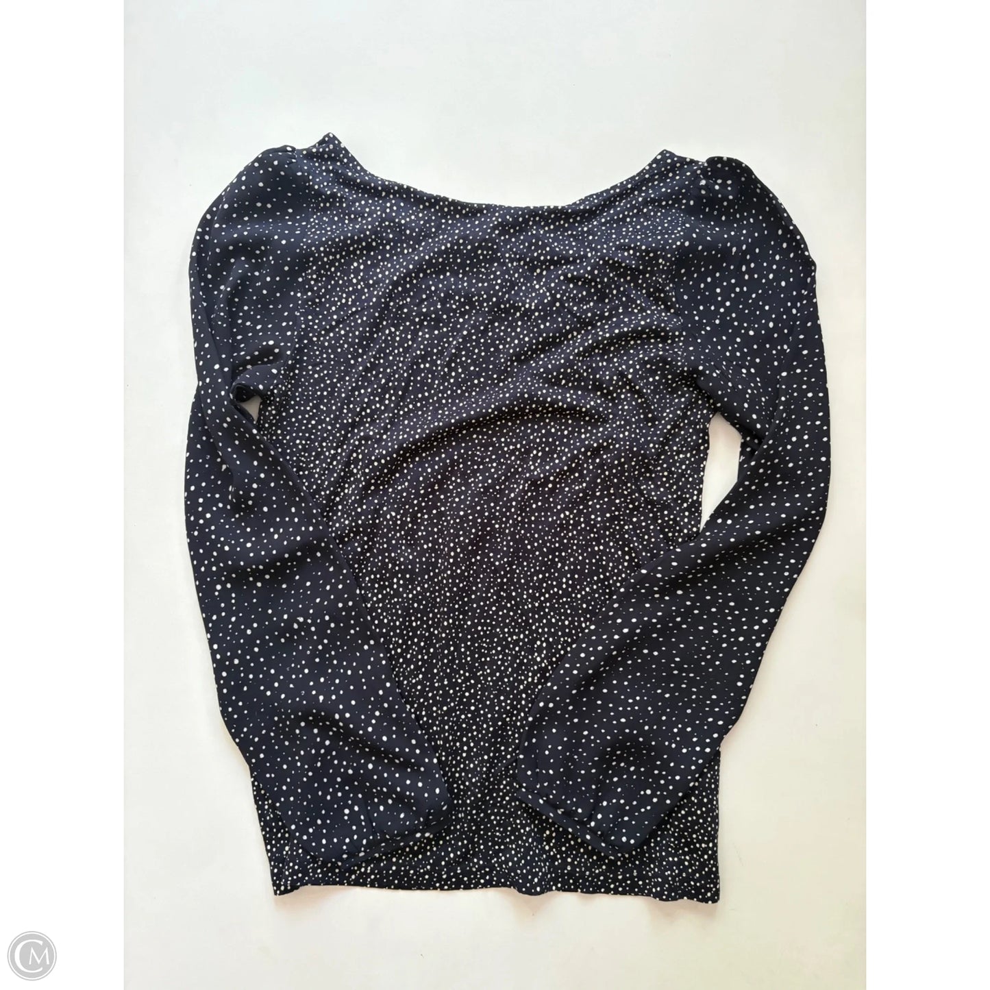 Blouse Long Sleeve By Loft In Navy, Size: Xs