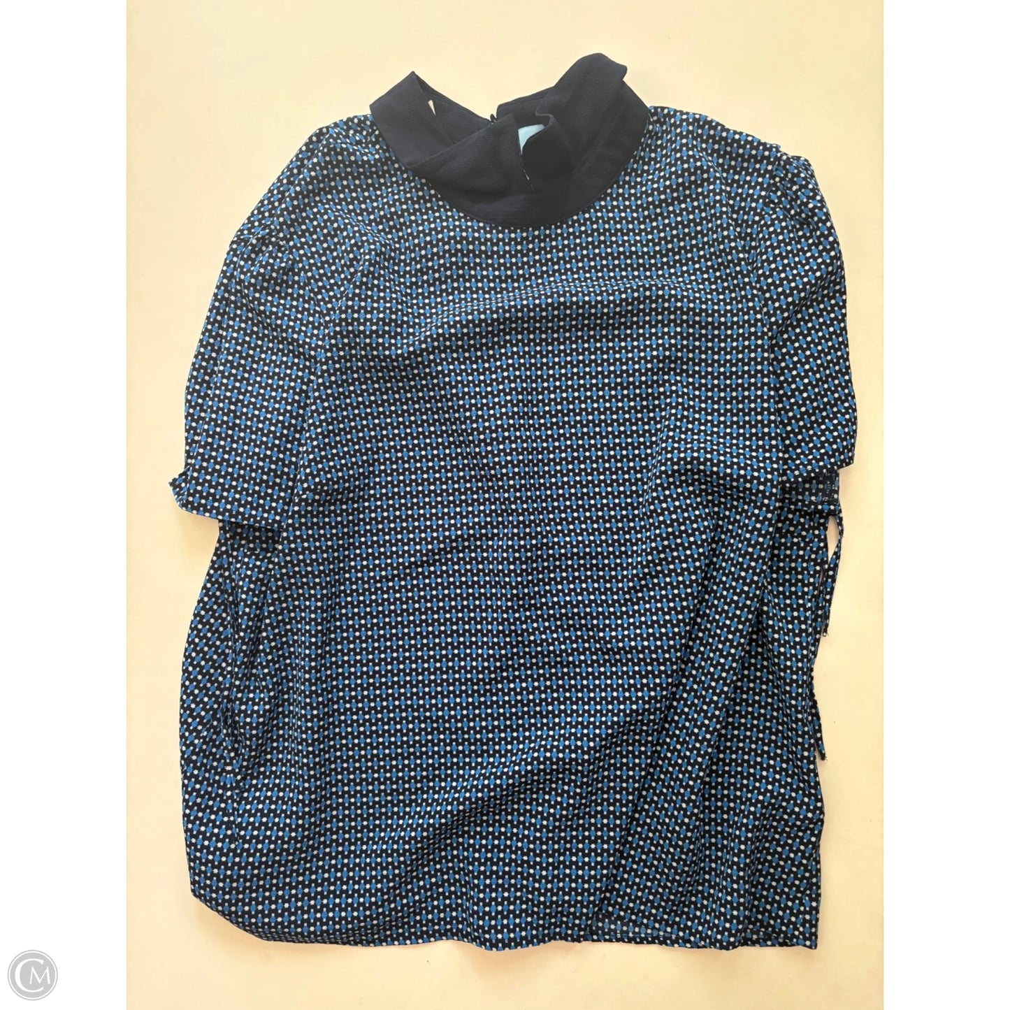 Top Short Sleeve By Cece In Blue, Size: Xl
