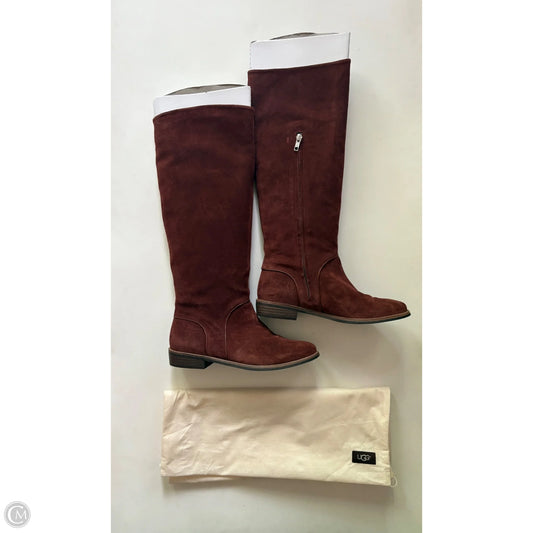 Boots Designer By Ugg In Brown, Size: 8.5