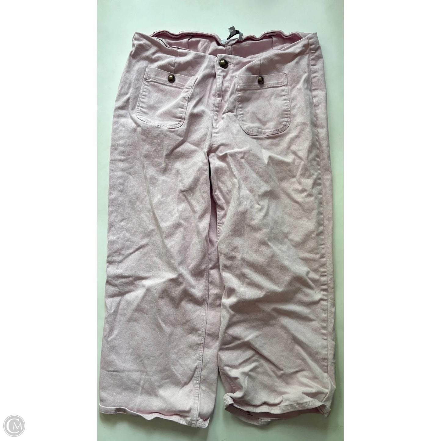 Jeans Wide Leg By Ophelia Roe In Pink, Size: 18