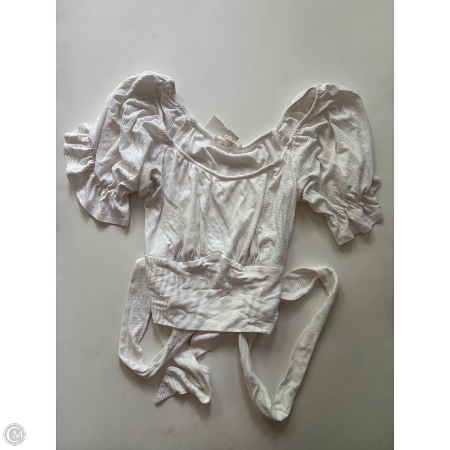 Top Short Sleeve By Listicle In White, Size: L