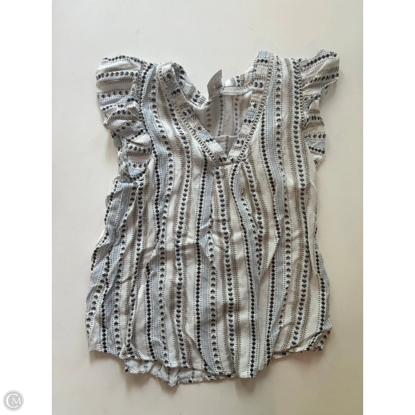 Top Short Sleeve By Blu Pepper In Multi-colored, Size: S