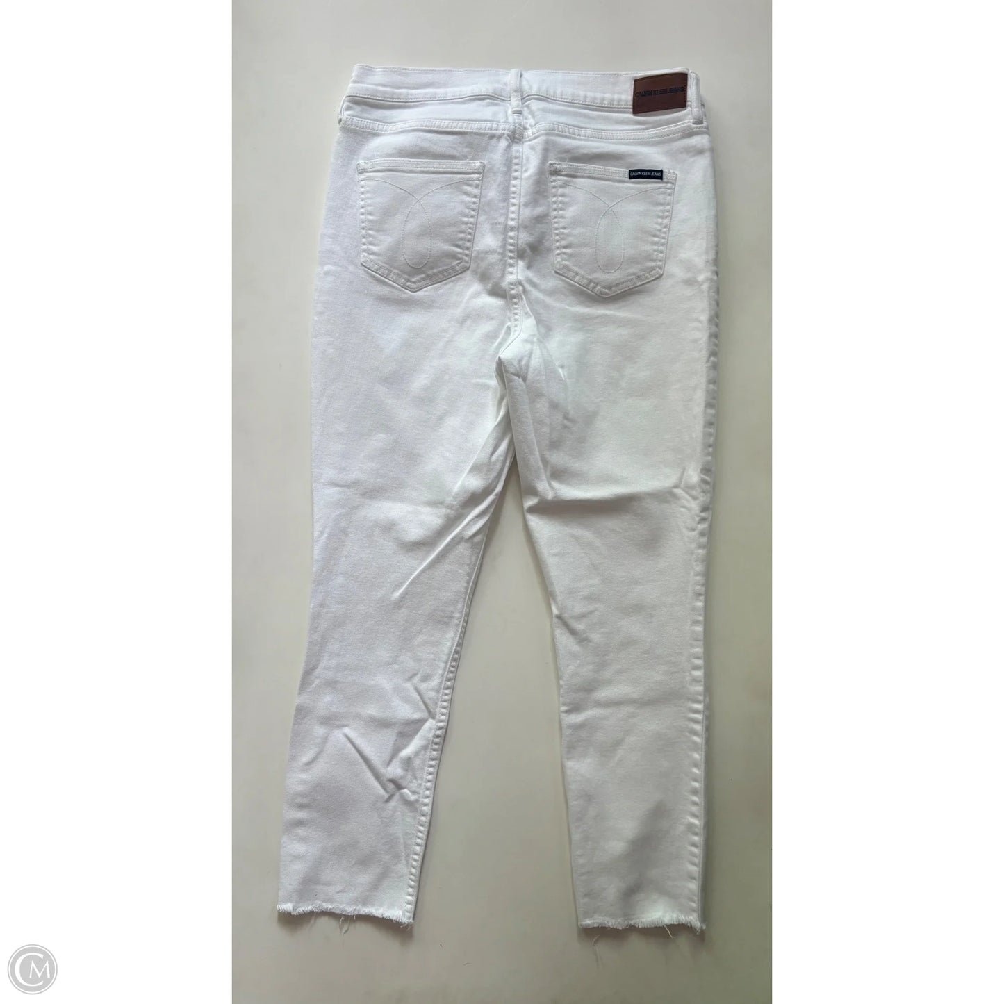 Jeans Straight By Calvin Klein In White, Size: 12