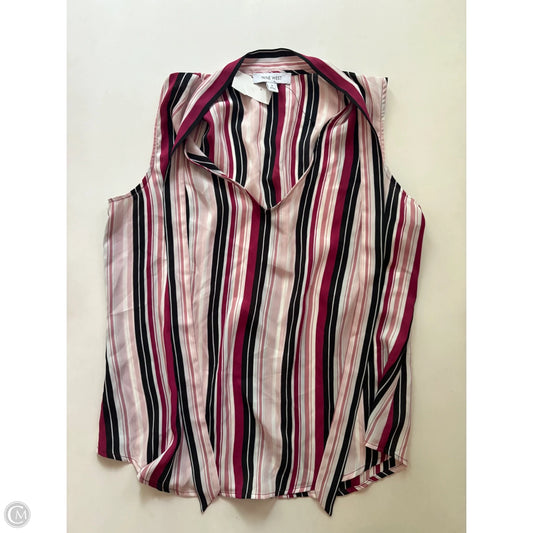 Blouse Sleeveless By Nine West Apparel In Striped Pattern, Size: M