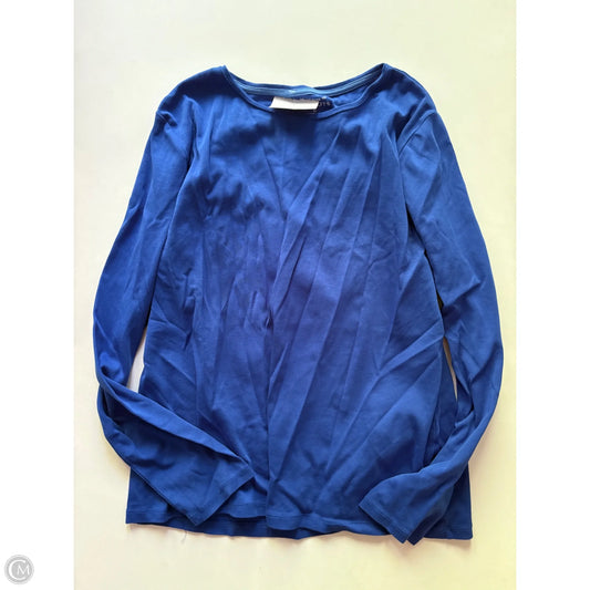 Top Long Sleeve By Talbots In Blue, Size: Xl