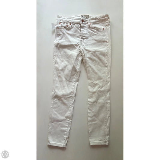Jeans Skinny By Free People In White, Size: 4