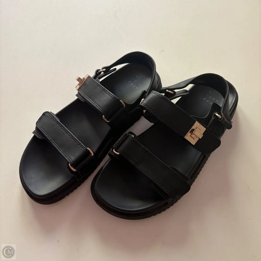 Sandals Flats By A New Day In Black, Size: 7.5