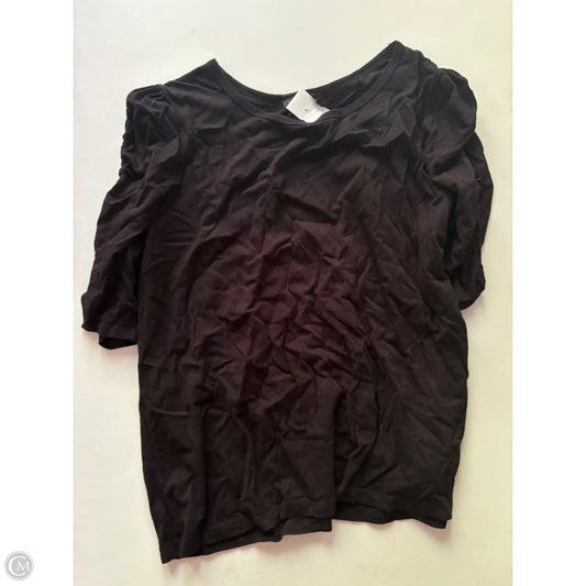 Top Short Sleeve By Sanctuary In Black, Size: 2x