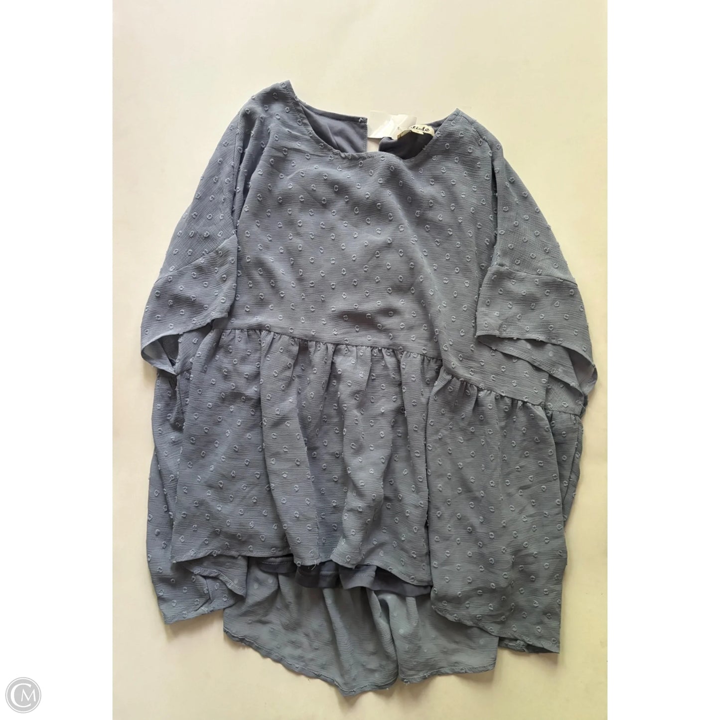 Blouse Short Sleeve By Listicle In Blue, Size: S