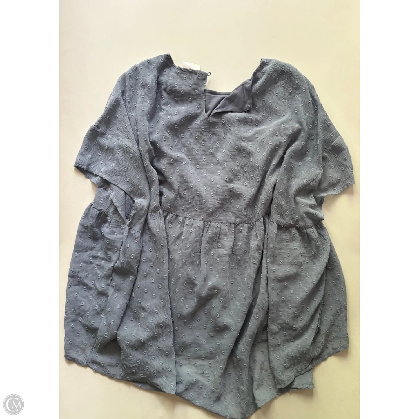 Blouse Short Sleeve By Listicle In Blue, Size: S