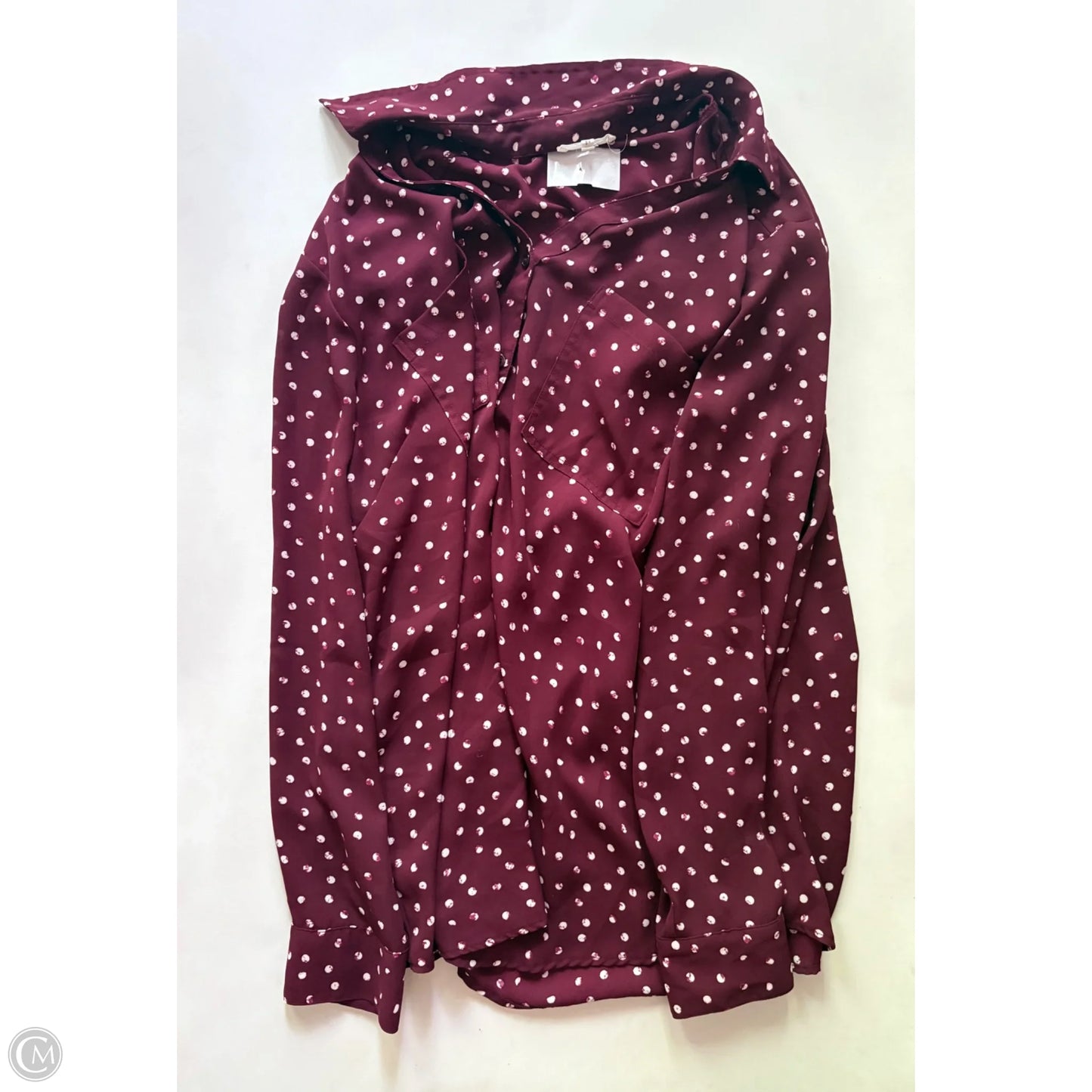 Blouse Long Sleeve By Maurices In Red, Size: 2x