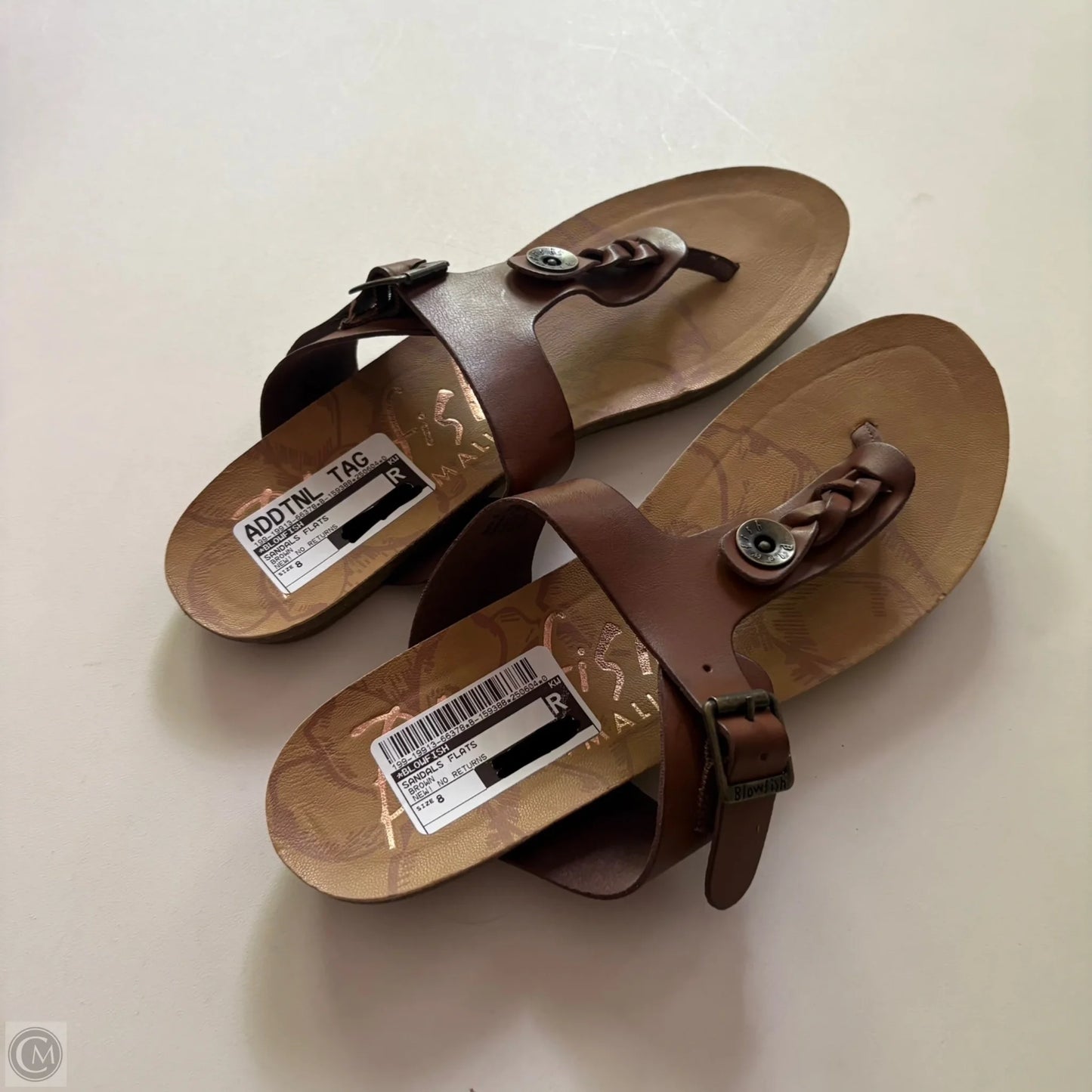 Sandals Flats By Blowfish In Brown, Size: 8