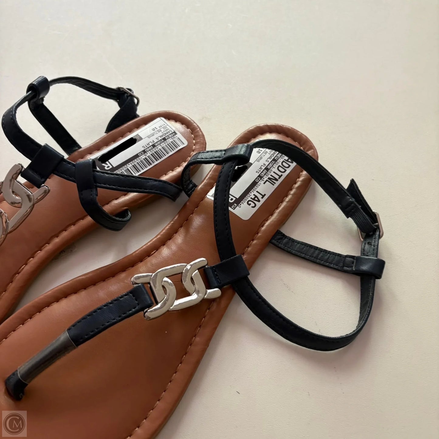 Sandals Flats By New York And Co In Navy, Size: 10