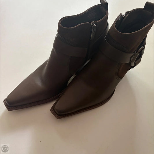 Boots Ankle Heels By Vince Camuto In Brown, Size: 8