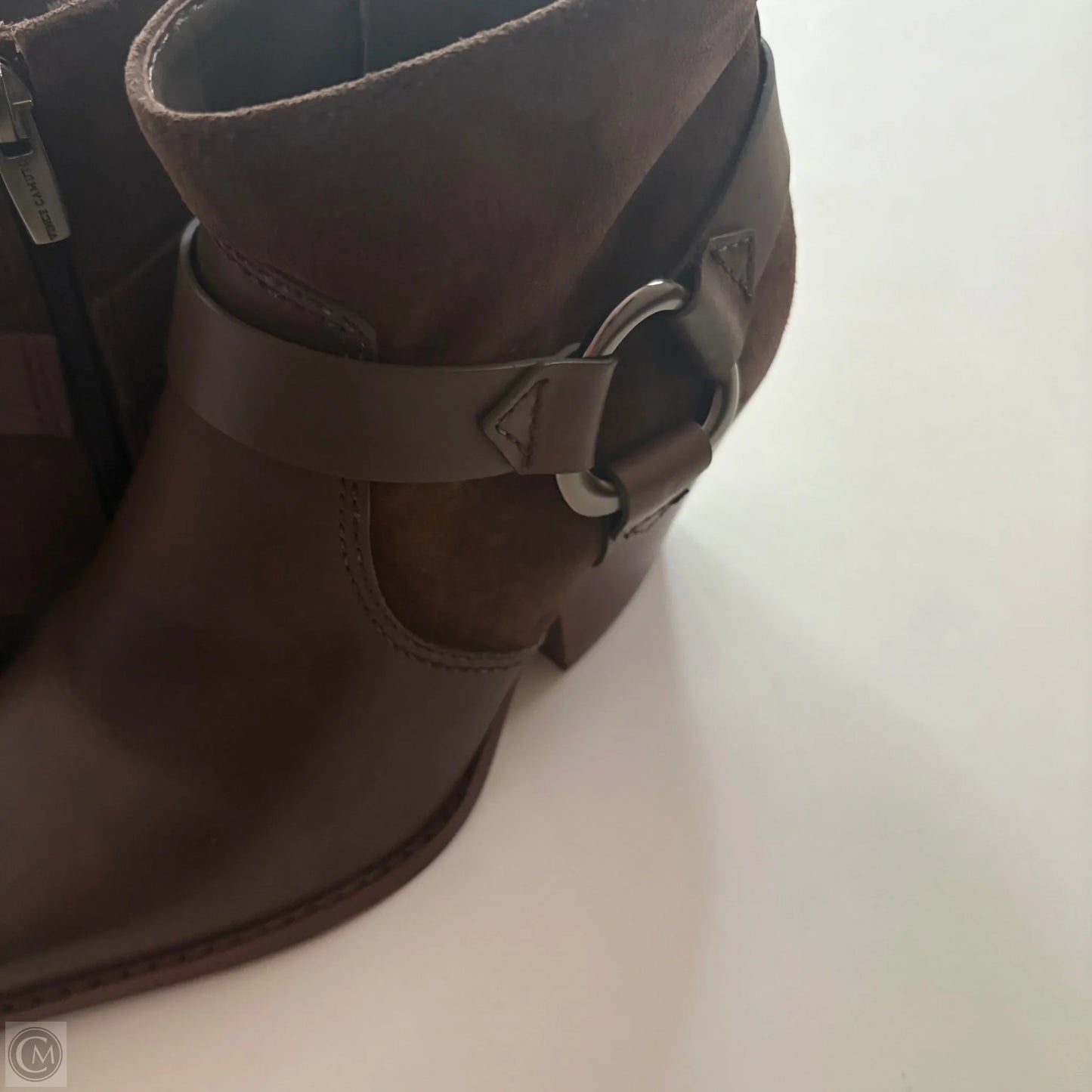 Boots Ankle Heels By Vince Camuto In Brown, Size: 8