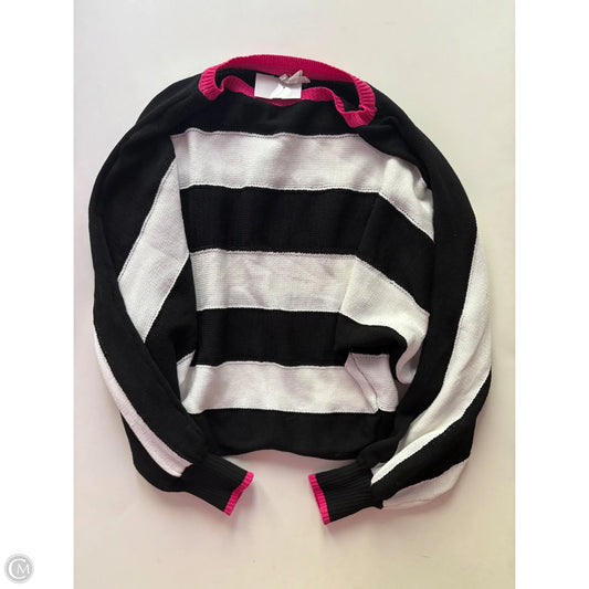 Sweater By Ee Some In Black & White, Size: S