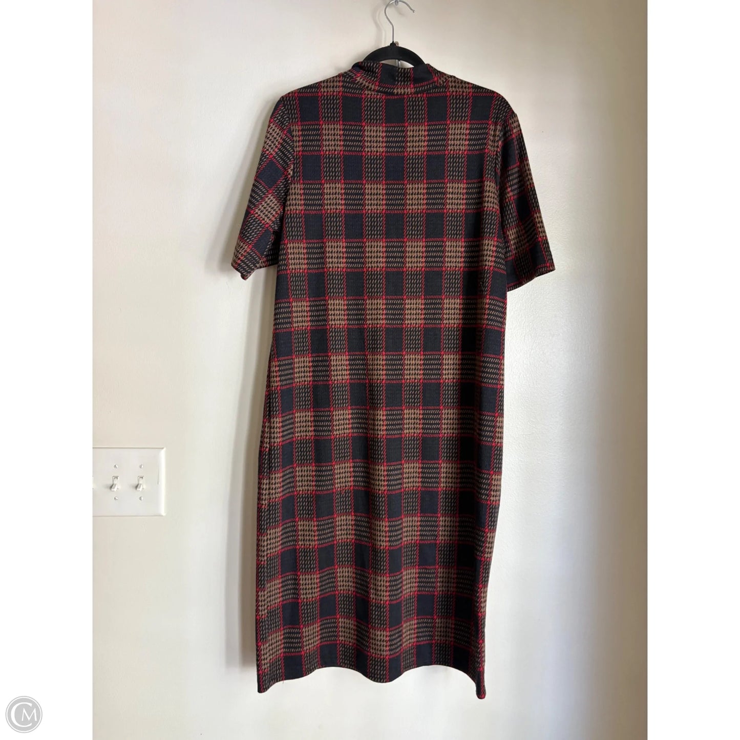 Dress Work By Zara In Plaid Pattern, Size: M