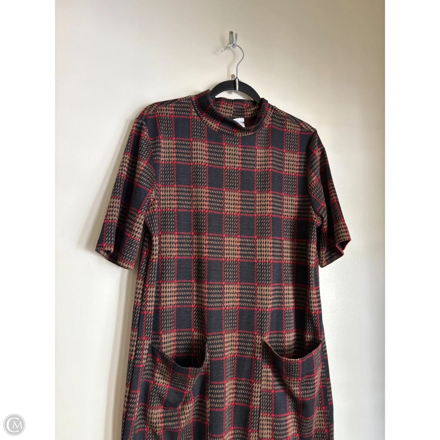 Dress Work By Zara In Plaid Pattern, Size: M