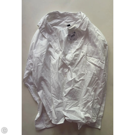 Top Long Sleeve By American Eagle In White, Size: Xl