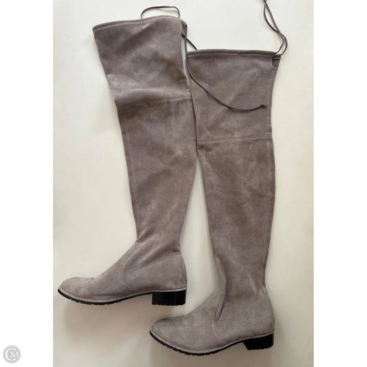 Boots Designer By Stuart Weitzman In Grey, Size: 9