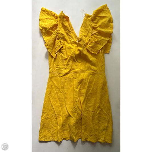 Dress Casual Short By A New Day In Yellow, Size: S