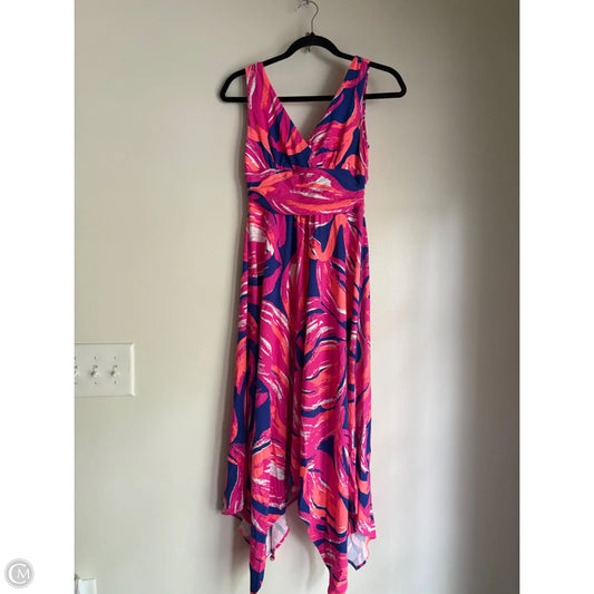 Dress Casual Midi By Lilly Pulitzer In Multi-colored, Size: Xs