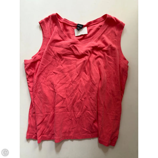 Tank Top By Rafaella In Orange, Size: 3x
