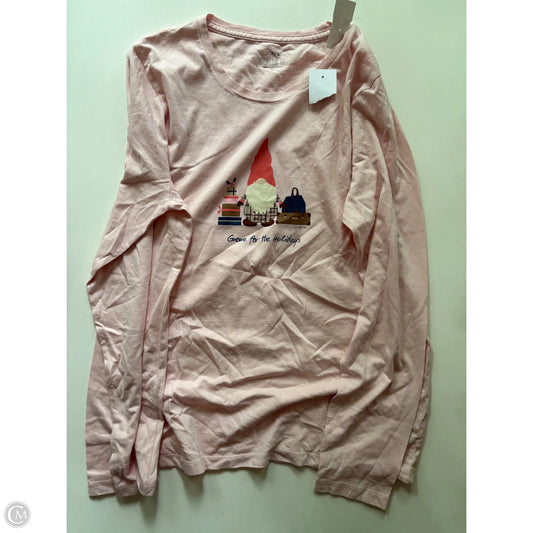 Top Long Sleeve By J. Crew In Pink, Size: L