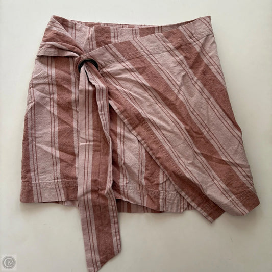 Skirt Mini & Short By Free People In Striped Pattern, Size: 4