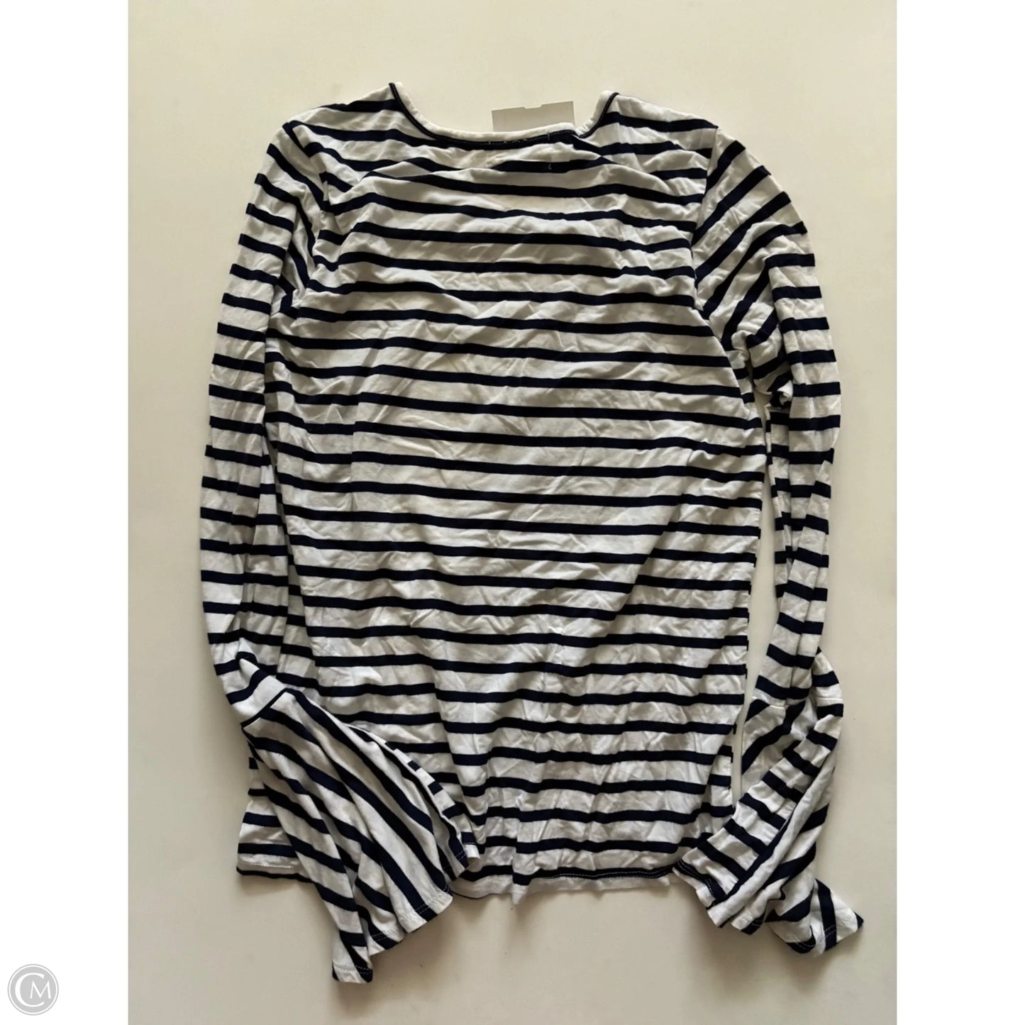 Top Long Sleeve By Vestique In Striped Pattern, Size: S