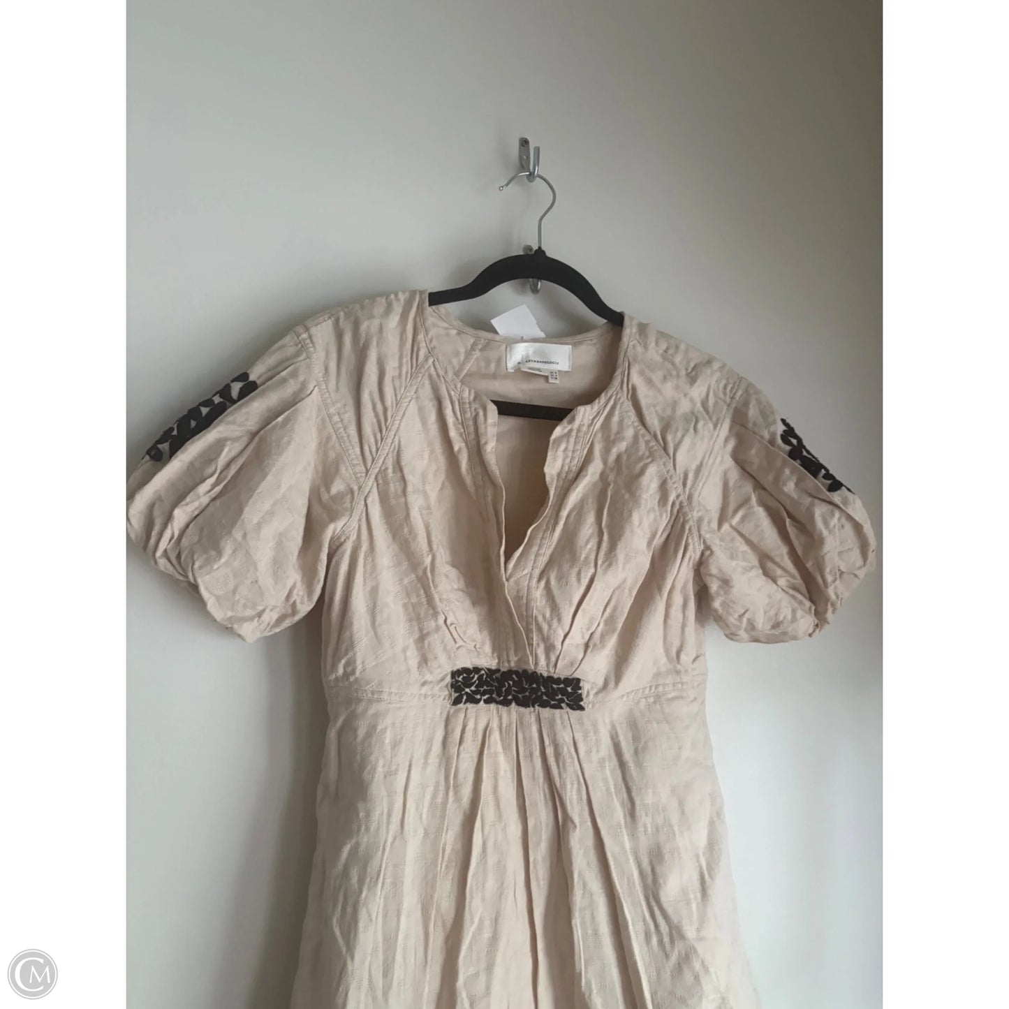 Dress Party Short By Anthropologie In Cream, Size: S