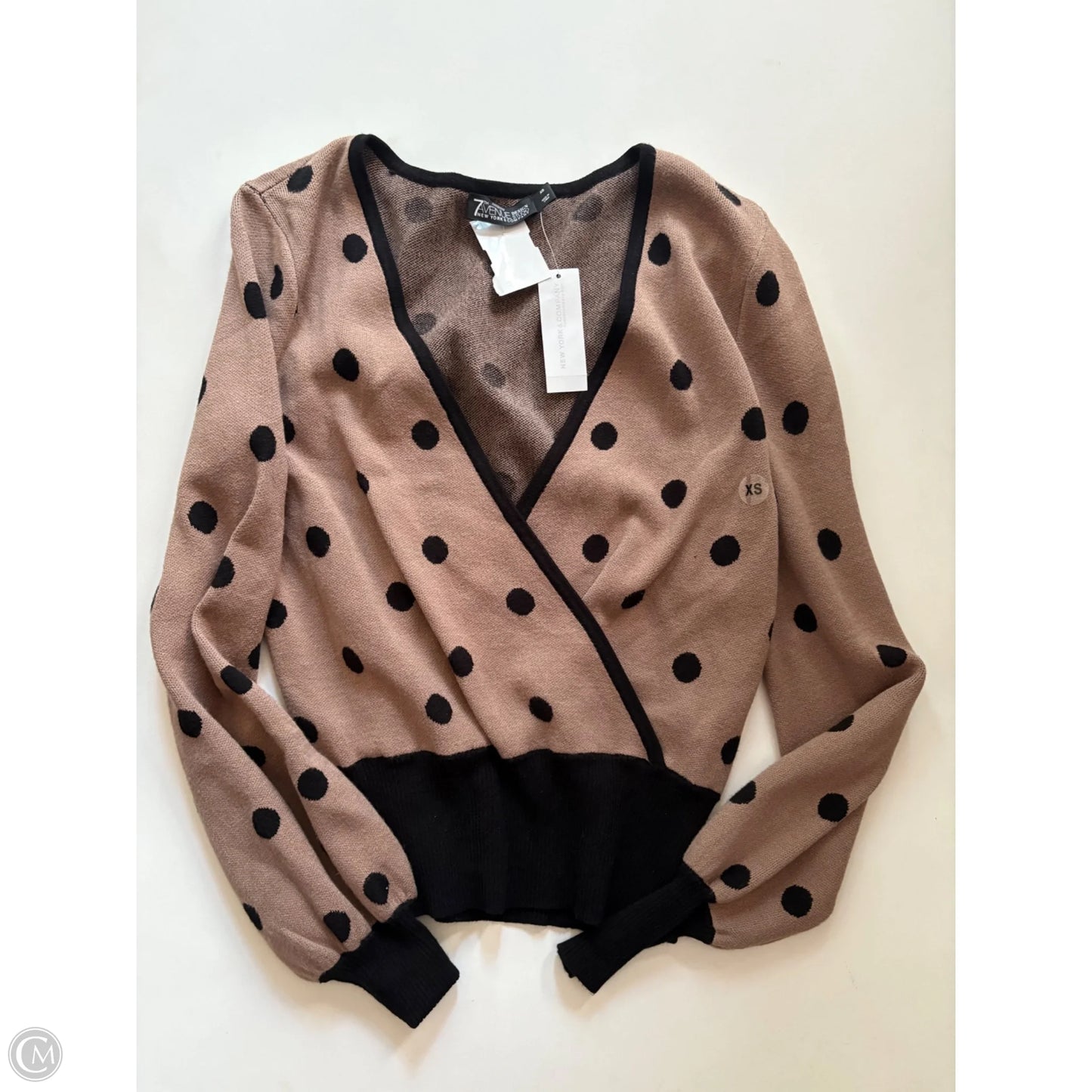 Sweater By New York And Co In Polkadot Pattern, Size: Xs