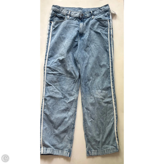 Jeans Wide Leg By Gap In Blue, Size: 14