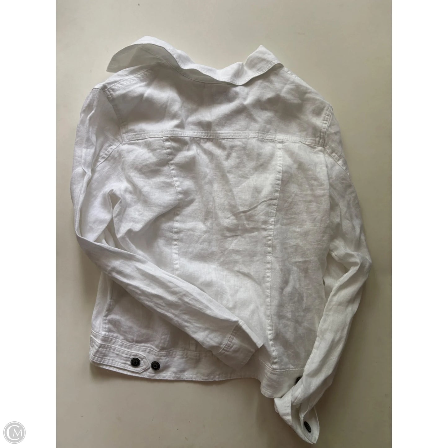 Jacket Shirt By Jones New York In White, Size: M