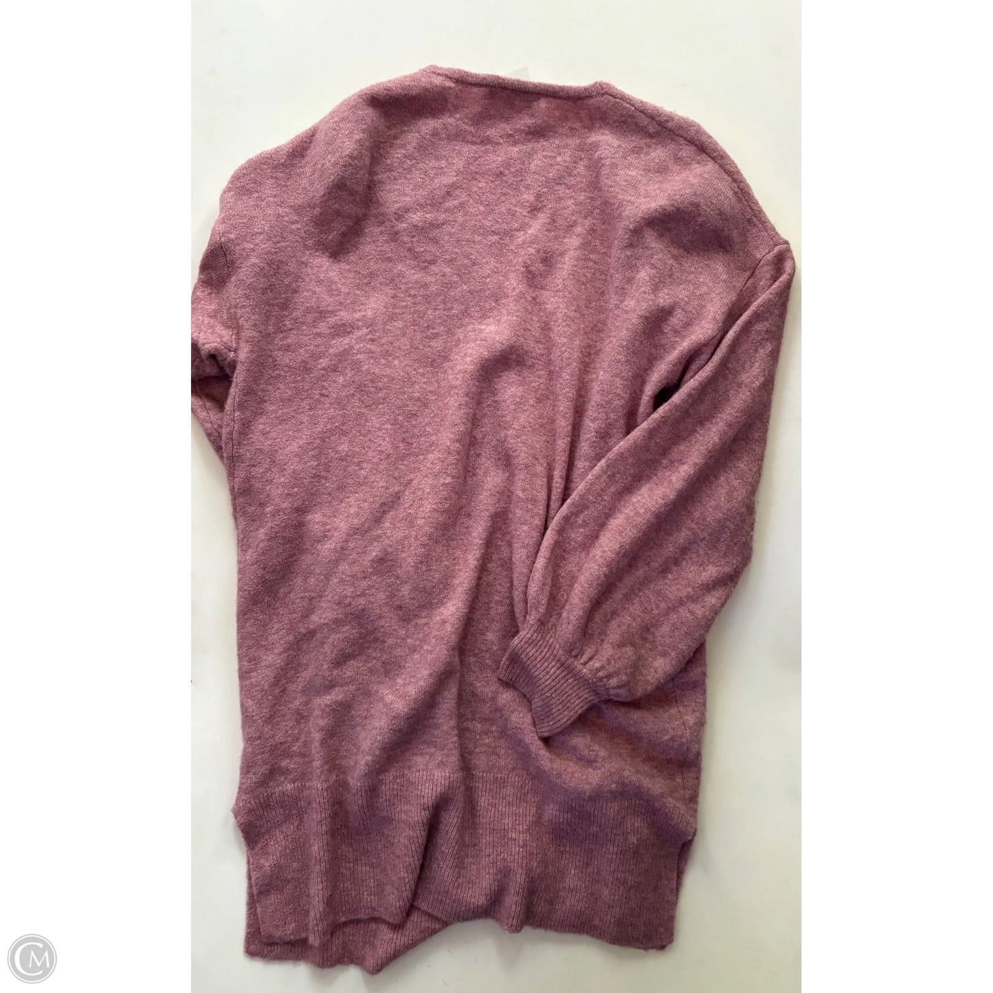 Sweater Cardigan By Madewell In Pink, Size: L