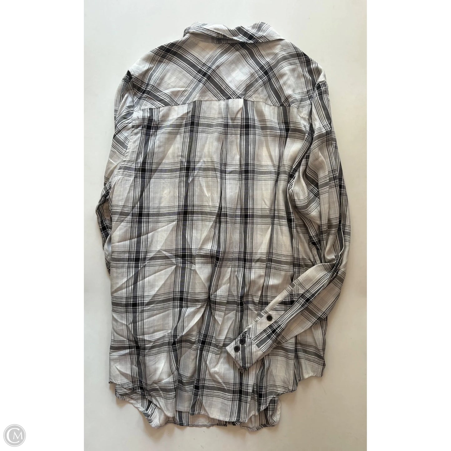Top Long Sleeve By Torrid In Plaid Pattern, Size: 2x