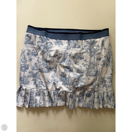 Skort By Lady Hagen In Blue & White, Size: 2x