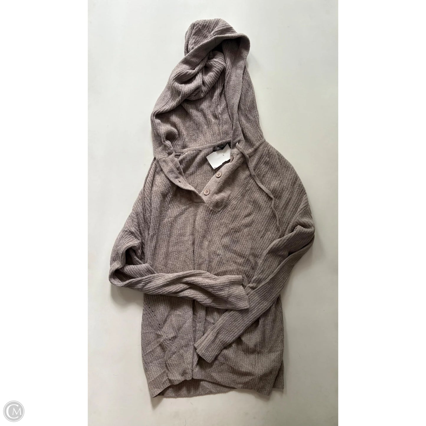 Sweatshirt Hoodie By Barefoot Dreams In Taupe, Size: Xs