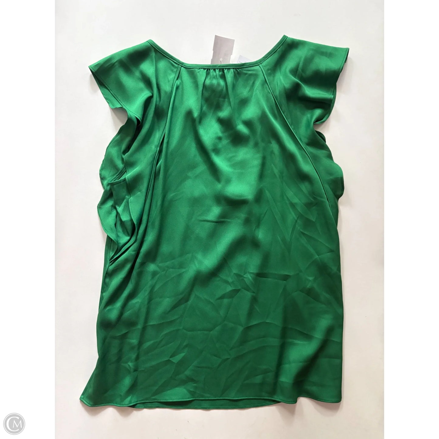 Blouse Short Sleeve By White House Black Market In Green, Size: Xs
