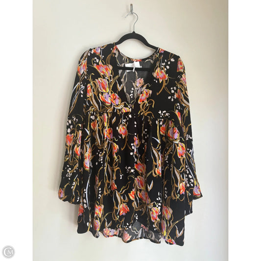 Top Long Sleeve By Free People In Black, Size: L