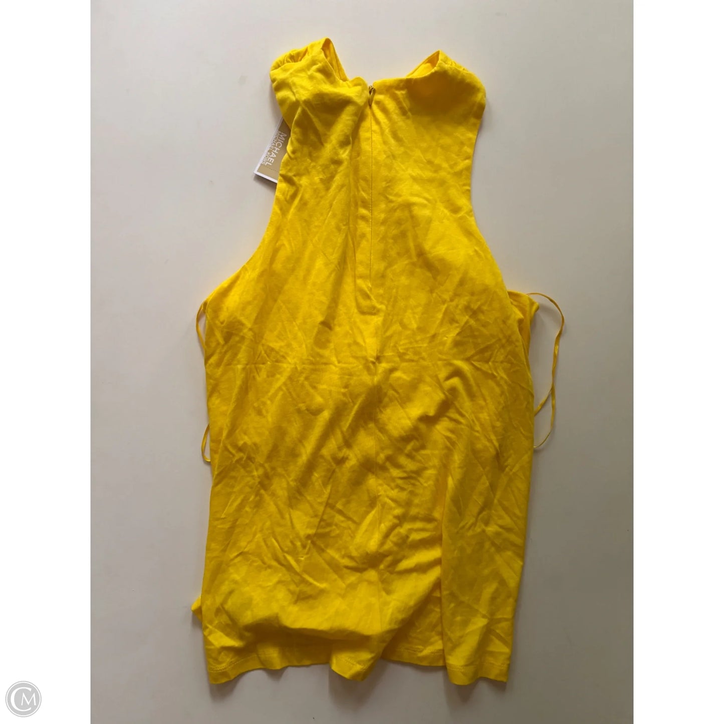 Tank Top Designer By Michael Kors In Yellow, Size: M