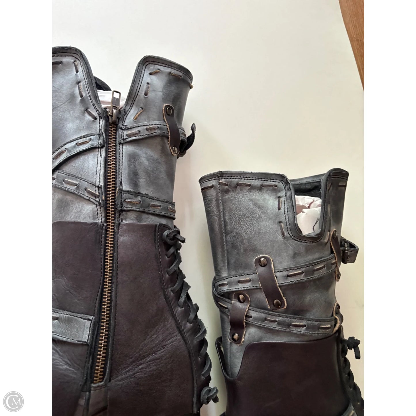 Boots Ankle Flats By Freebird In Black, Size: 7