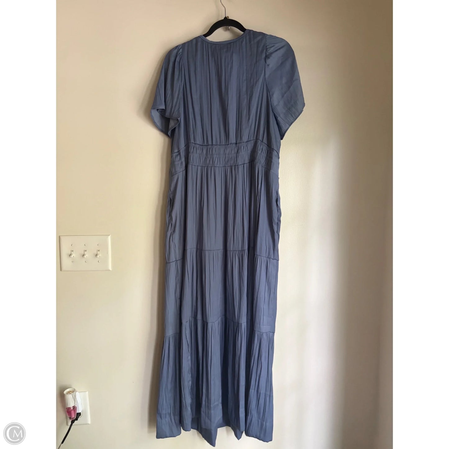 Dress Casual Maxi By Anthropologie In Blue, Size: 1x