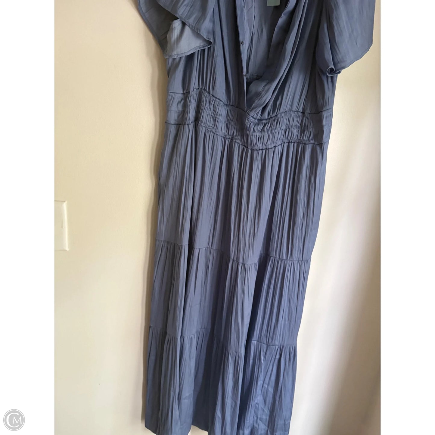 Dress Casual Maxi By Anthropologie In Blue, Size: 1x