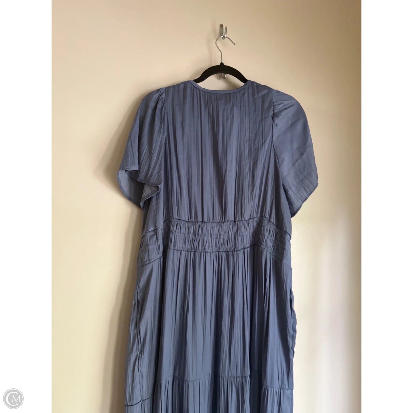 Dress Casual Maxi By Anthropologie In Blue, Size: 1x